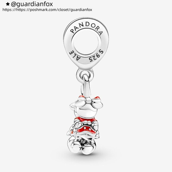 Pandora Disney Mickey Mouse & Minnie Mouse Kissing Dangle Charm - Picture 3 of 6